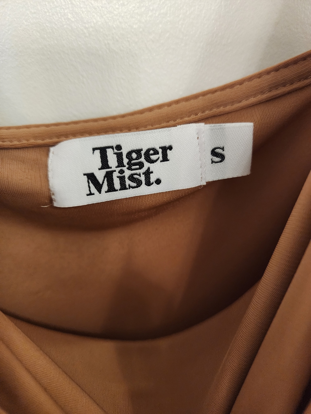 Tiger Mist Camel Slip Dress with Cowl Neck - Picture 4 of 4